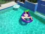 Rubbing my pussy in the pool 4/16
