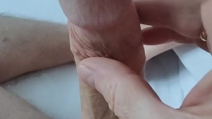 I stroke my cute cock in mornings.