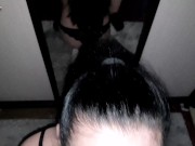 Watch Your Wife Sucks Me - POV Mirror Blowjob 1/16