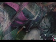 Anuskatzz gets tied up in shibari with cute tattoo girl from Lily Lu for Dirty dreaz BDSM rope play 4/16