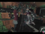 Anuskatzz gets tied up in shibari with cute tattoo girl from Lily Lu for Dirty dreaz BDSM rope play 5/16