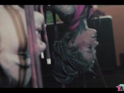 Anuskatzz gets tied up in shibari with cute tattoo girl from Lily Lu for Dirty dreaz BDSM rope play 8/16