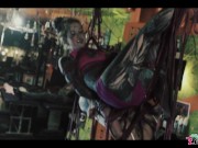 Anuskatzz gets tied up in shibari with cute tattoo girl from Lily Lu for Dirty dreaz BDSM rope play 9/16