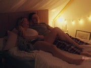 The movie is good, but the sex is much better! Mutual masturbation and sideways sex by a real couple 3/16