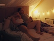 The movie is good, but the sex is much better! Mutual masturbation and sideways sex by a real couple 5/16
