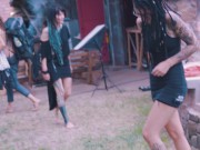 Dirty Dreaz summerfest party - Enjoy the best orgy sex BDSM fetish fun time with our hippie goth emo punk friends Z-filmz 2/16