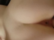 White girl with a fat ass gets pounded doggystyle by hung latino