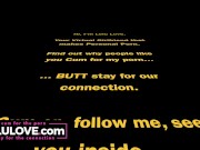 Babe starting candid vlog as cumshot on her booty, puckering asshole closeups, behind the scenes ASMR - Lelu Love 1/16