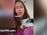 Babe starting candid vlog as cumshot on her booty, puckering asshole closeups, behind the scenes ASMR - Lelu Love 10/16