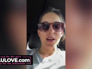 Babe starting candid vlog as cumshot on her booty, puckering asshole closeups, behind the scenes ASMR - Lelu Love 12/16