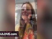 Babe starting candid vlog as cumshot on her booty, puckering asshole closeups, behind the scenes ASMR - Lelu Love 9/16