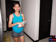 Petite Asian amateur GF from Thailand makes dinner and having sex after 6/16