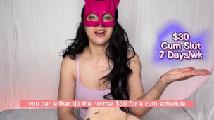 Multiple March Cum Schedule Announcement Multiple Orgasm CEI CBT Edging JOI