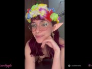 SKINNY ELF PLAYS WITH HER DILDO HIDDEN I SMALL TITTS  I CLOSE UP I Laura Nynphe 1/16