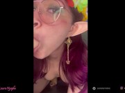 SKINNY ELF PLAYS WITH HER DILDO HIDDEN I SMALL TITTS  I CLOSE UP I Laura Nynphe 6/16