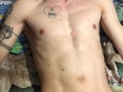 TORTURING HIS ROCK COCK EVEN AFTER HE CUMS!!