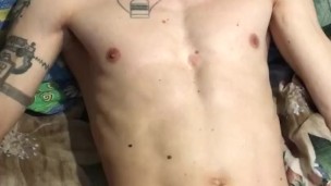 TORTURING HIS ROCK COCK EVEN AFTER HE CUMS!!