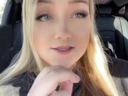 Pout Masturbates in a Parking Lot Trailer 5/16