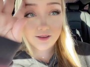 Pout Masturbates in a Parking Lot Trailer 8/16