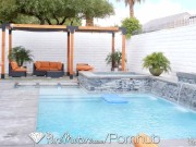 PUREMATURE Big Tit Milf Cums Hard With Pool Guy 1/16