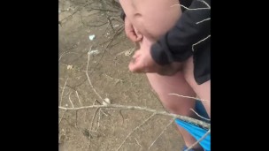 Cumshot outside