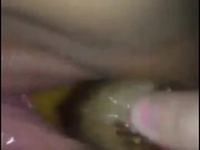 Breaking tight 18 year old pussy with a bottle, screaming and moaning very sexy 13/16