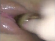 Breaking tight 18 year old pussy with a bottle, screaming and moaning very sexy 6/16