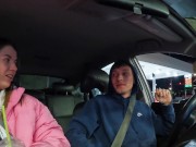 Girl Sucking Dick Stranger in Car / Sucked All The Cum 8/16