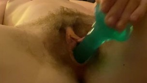 Fucking myself with a dildo in my parent's house