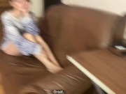 POV. Расплатилась за ремонт влажной киской. Сука брызжет как брандспойт. (With subs) 1/16