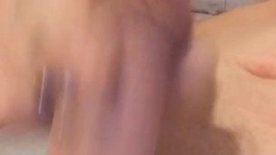 Pierced cumshot