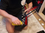 Domestic servitude in a Matriarchal household. chattel polishing My designer handbags. 10/16