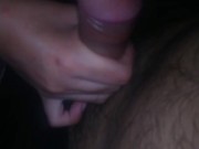 masturbating my boyfriend while we fuck, amateur sex 😈💦🔥 16/16