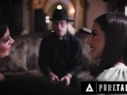 Lesbian Baddies Seduce Their Priest 3/16