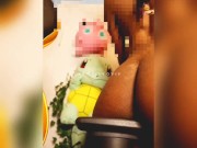 Ebony egirl  plays with pikachu as if they were you 7/16