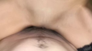 Naughty MILF Bouncing on HUGE dildo **Message for snap CA £Silkyriver** then taking big cock!