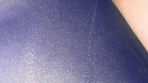 Playing my pussy with panties on