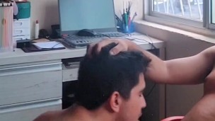 Spiting and sucking the straight guy dick real amateur homemade