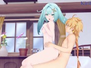 Faruzan and Aether have intense sex in the bedroom. - Genshin Impact Hentai 12/16