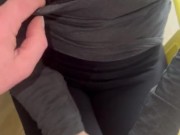 Cum on leggings and clothes 10/16
