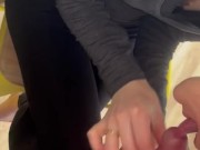 Cum on leggings and clothes 12/16