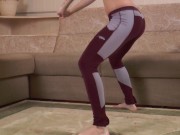 Sexy Teen Catwoman Works Out Then Shoves Her Dildo In Her Wet Pussy! 3/16