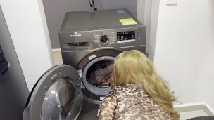my stepsister gets trapped in the washing machine and I help her
