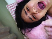 Masturbating Asian gets a Facial 15/16