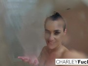 Charley showers off after a good fuck 16/16