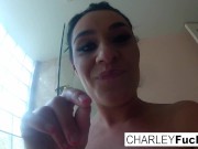 Charley showers off after a good fuck 2/16