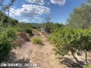 Risky outdoor blowjob from a cute blonde. She swallowed all the cum! 2/16