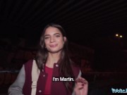 Public Agent French brunette babe fucked in a public place 1/16