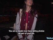 Public Agent French brunette babe fucked in a public place 2/16