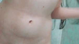 The girl dances in the shower and pisses in your mouth at the same time